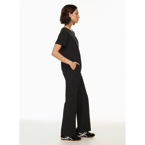 Aritzia GROUP BY BABATON Foundation Black Cotton Crew Neck T-Shirt, Size L - Picture 12 of 15